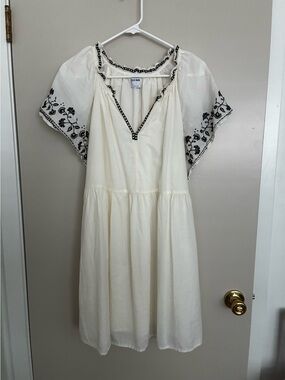 Old Navy Embroidered India Cotton Lined Dress Sz.L
